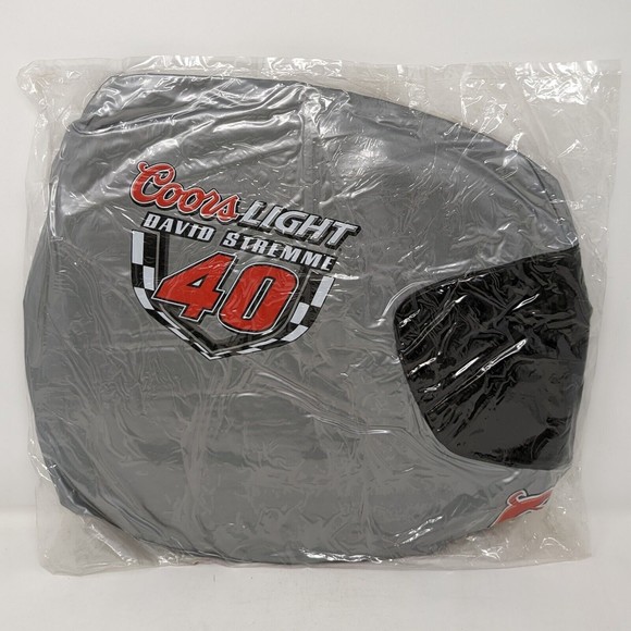 COORS LIGHT Beer David Stremme #40 Inflatable Helmet NASCAR Racing Rare 18" New - Picture 1 of 4